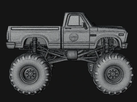 Monster Truck Model Design 7 - 3D Print Model 3D Print Model