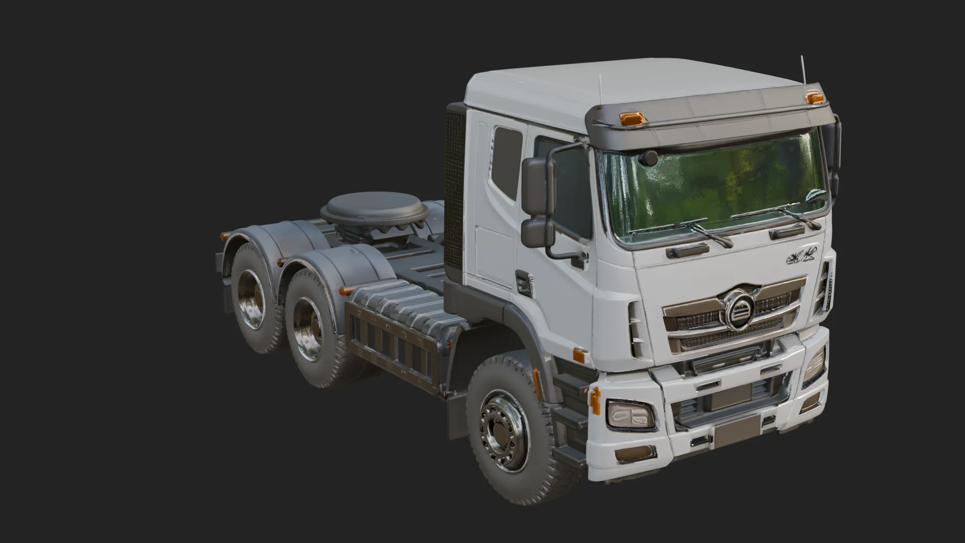 Semi Truck Model Design 4 - 3D Print Model 3D Print Model .c4d .max .obj .3ds .fbx .stl .blend 