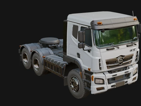 Semi Truck Model Design 4 - 3D Print Model 3D Druckmodell