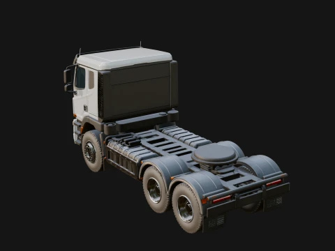 Semi Truck Model Design 4 - 3D Print Model 3D Print Model