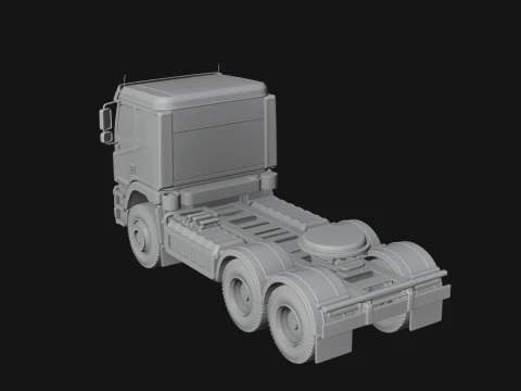 Semi Truck Model Design 4 - 3D Print Model 3D Print Model