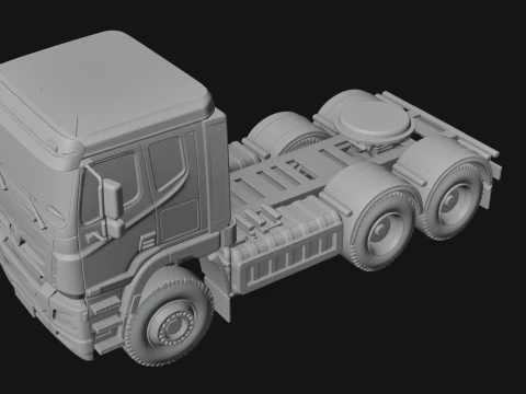 Semi Truck Model Design 4 - 3D Print Model 3D Print Model