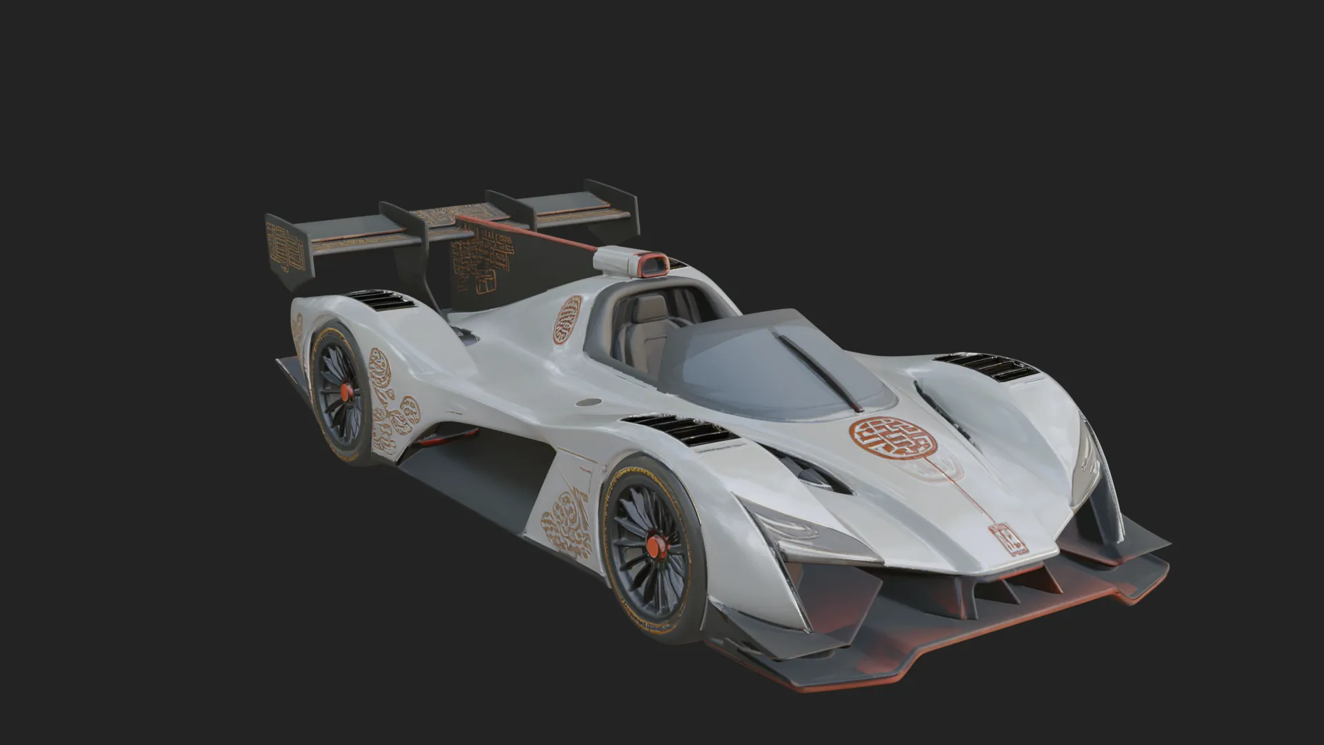 Endurance Prototype Race Car Model Design 2 - 3D Print Model 3D Print Model .c4d .max .obj .3ds .fbx .stl .blend 