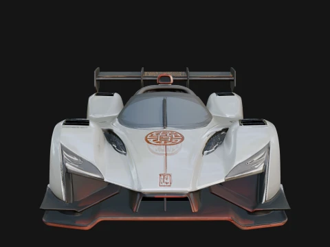 Endurance Prototype Race Car Model Design 2 - 3D Print Model 3D Print Model
