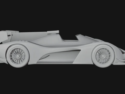 Endurance Prototype Race Car Model Design 2 - 3D Print Model 3D Print Model