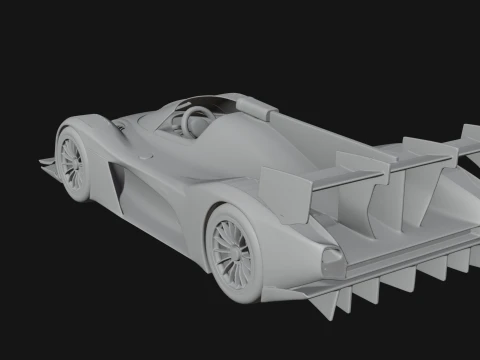 Endurance Prototype Race Car Model Design 2 - 3D Print Model 3D Print Model