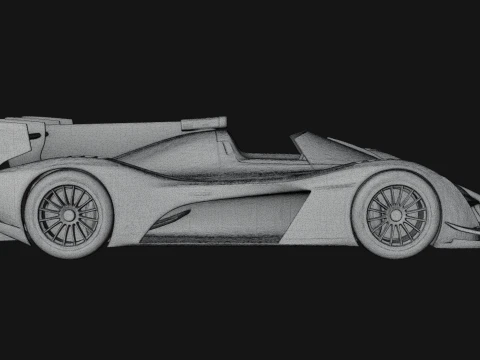 Endurance Prototype Race Car Model Design 2 - 3D Print Model 3D Print Model