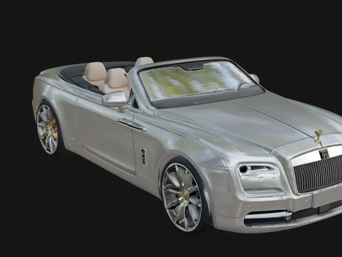 Luxury Convertible Car Model Design 2 - 3D Print Model 3D printmodel