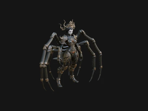 Spider Queen Statue Design 2 - 3D Print Model 3D Print Model