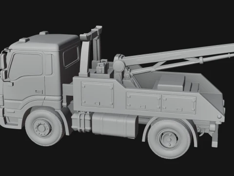Tow Truck Model Design 7 - 3D Print Model 3D Print Model