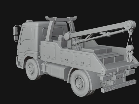 Tow Truck Model Design 7 - 3D Print Model 3D Print Model