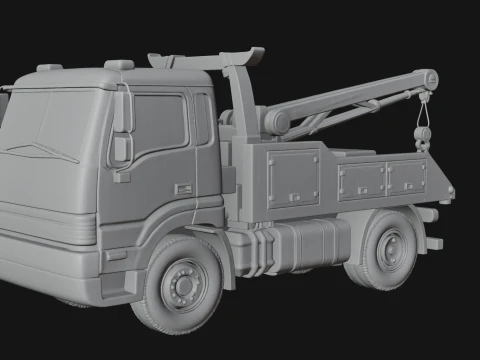 Tow Truck Model Design 7 - 3D Print Model 3D Print Model