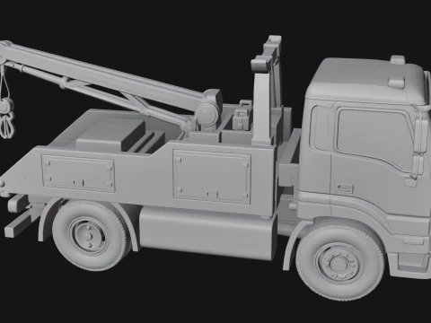 Tow Truck Model Design 7 - 3D Print Model 3D Print Model