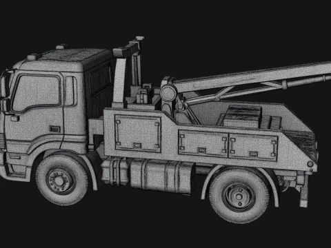 Tow Truck Model Design 7 - 3D Print Model 3D Print Model