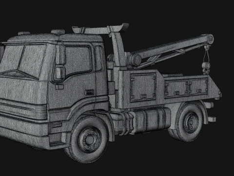Tow Truck Model Design 7 - 3D Print Model 3D Print Model