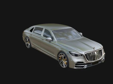 Luxury Sedan Car Model Design 1 - 3D Print Model 3D Print Model
