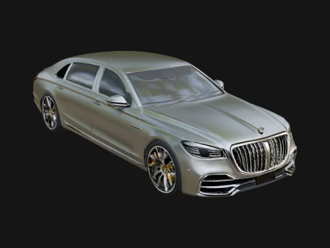 Luxury Sedan Car Model Design 1 - 3D Print Model Modèles 3D en vedette