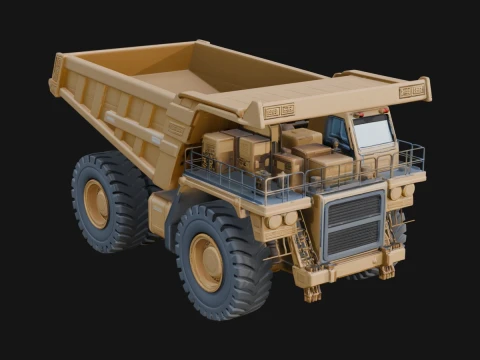 Dump Truck Model Design 7 - 3D Print Model 3D Принт Модель