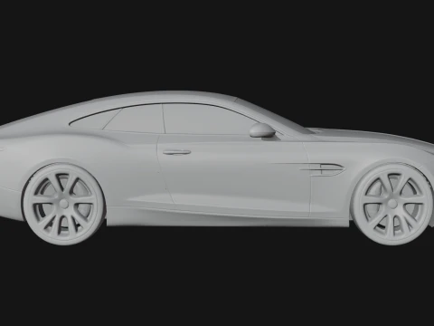 Luxury Coupe Car Model Design 2 - 3D Print Model 3D Print Model