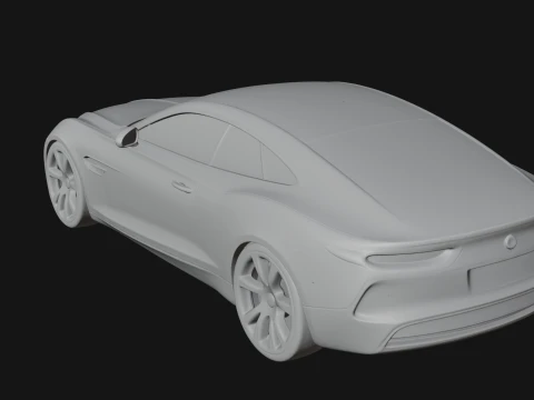 Luxury Coupe Car Model Design 2 - 3D Print Model 3D Print Model