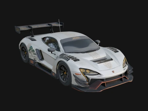Racing Sports Car Model Design 8 - 3D Print Model 3D Print Model