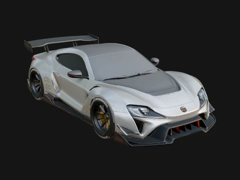 Racing Sports Car Model Design 9 - 3D Print Model 3D Print Model