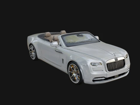 Luxury Convertible Car Model Design 3 - 3D Print Model 3D Druckmodell