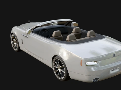 Luxury Convertible Car Model Design 3 - 3D Print Model 3D Print Model
