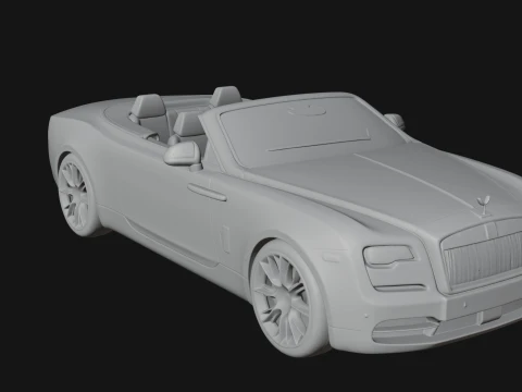 Luxury Convertible Car Model Design 3 - 3D Print Model 3D Print Model