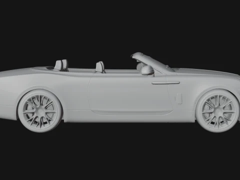 Luxury Convertible Car Model Design 3 - 3D Print Model 3D Print Model