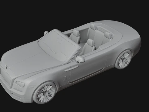 Luxury Convertible Car Model Design 3 - 3D Print Model 3D Print Model
