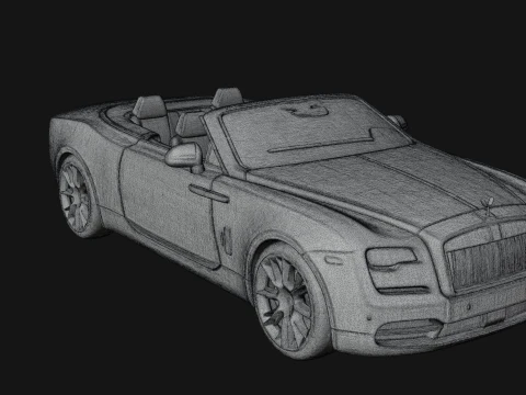 Luxury Convertible Car Model Design 3 - 3D Print Model 3D Print Model