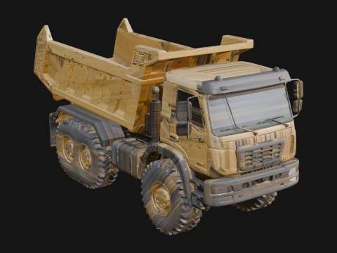 Dump Truck Model Design 8 - 3D Print Model 3D Принт Модель