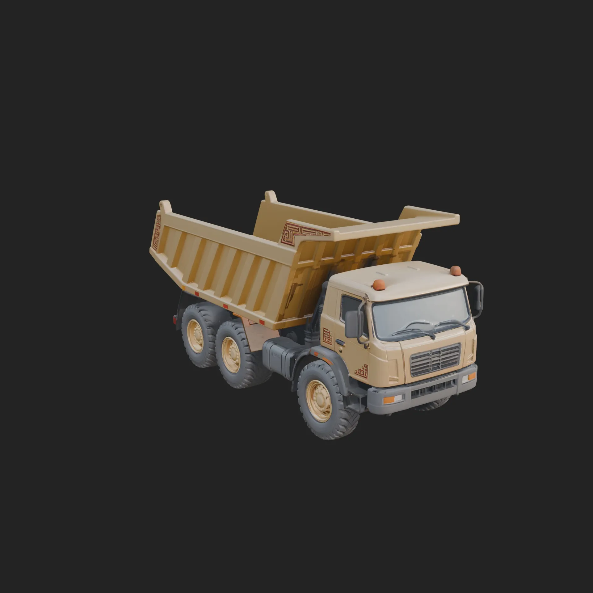 Dump Truck Model Design 9 - 3D Print Model 3D Print Model .c4d .max .obj .3ds .fbx .stl .blend 