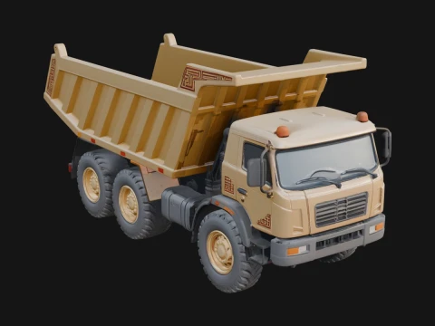 Dump Truck Model Design 9 - 3D Print Model 3D Принт Модель