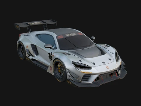 Racing Sports Car Model Design 10 - 3D Print Model 3D Print Model