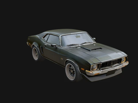 Classic Muscle Car Model Design 9 - 3D Print Model 3D Print Model