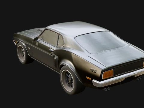 Classic Muscle Car Model Design 9 - 3D Print Model 3D Print Model