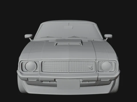 Classic Muscle Car Model Design 9 - 3D Print Model 3D Print Model