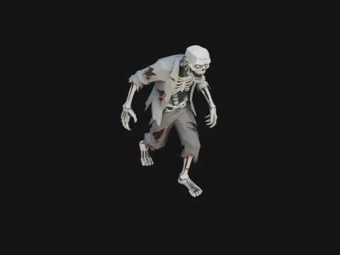 Walking Zombie Statue Design 2 - 3D Print Model 3D Print Model