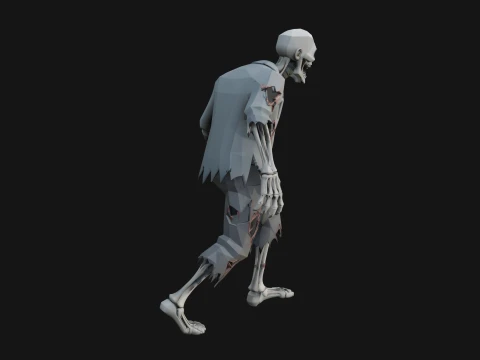 Walking Zombie Statue Design 2 - 3D Print Model 3D Print Model