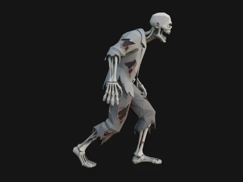 Walking Zombie Statue Design 2 - 3D Print Model 3D Print Model