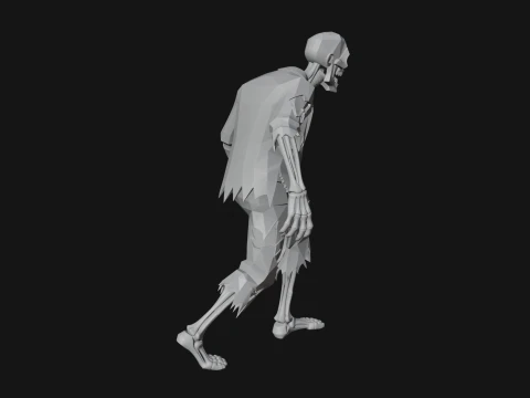 Walking Zombie Statue Design 2 - 3D Print Model 3D Print Model