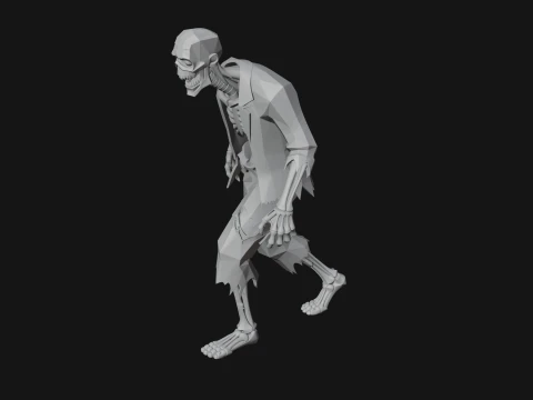 Walking Zombie Statue Design 2 - 3D Print Model 3D Print Model