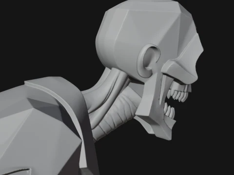 Walking Zombie Statue Design 2 - 3D Print Model 3D Print Model