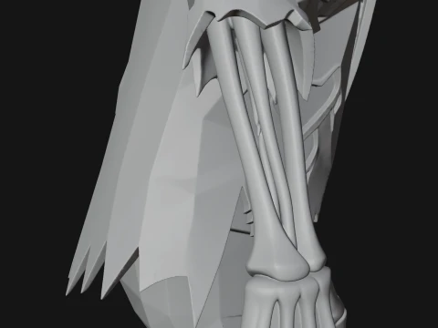 Walking Zombie Statue Design 2 - 3D Print Model 3D Print Model