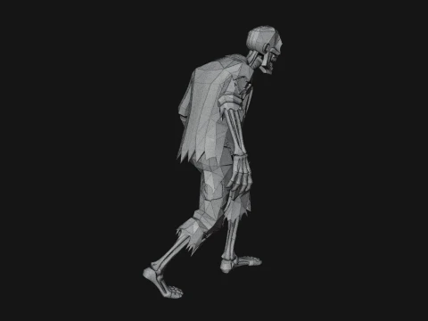 Walking Zombie Statue Design 2 - 3D Print Model 3D Print Model