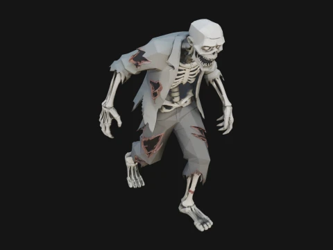 Walking Zombie Statue Design 2 - 3D Print Model 3D Print Model