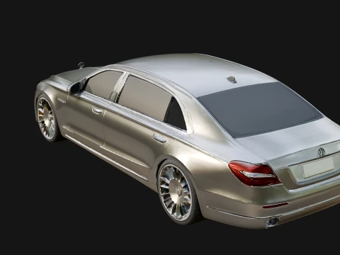 Luxury Sedan Car Model Design 2 - 3D Print Model 3D Print Model