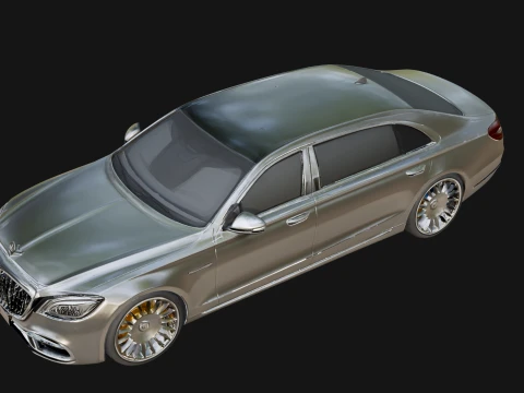 Luxury Sedan Car Model Design 2 - 3D Print Model 3D Print Model